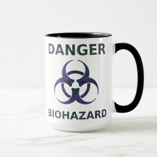 Tasse Musique d'avertissement de danger biologique