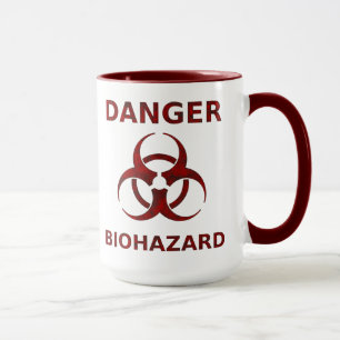 Tasse Musique d'avertissement de danger biologique
