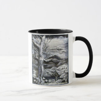 Tasse Musique de café 3D Treeman noir et blanc