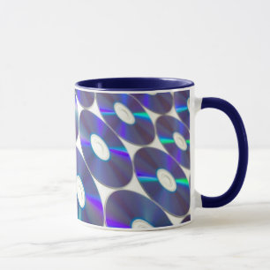 Tasse Musique de disque bleu