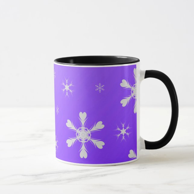 Tasse Musique de Snowflakes violet (Droite)