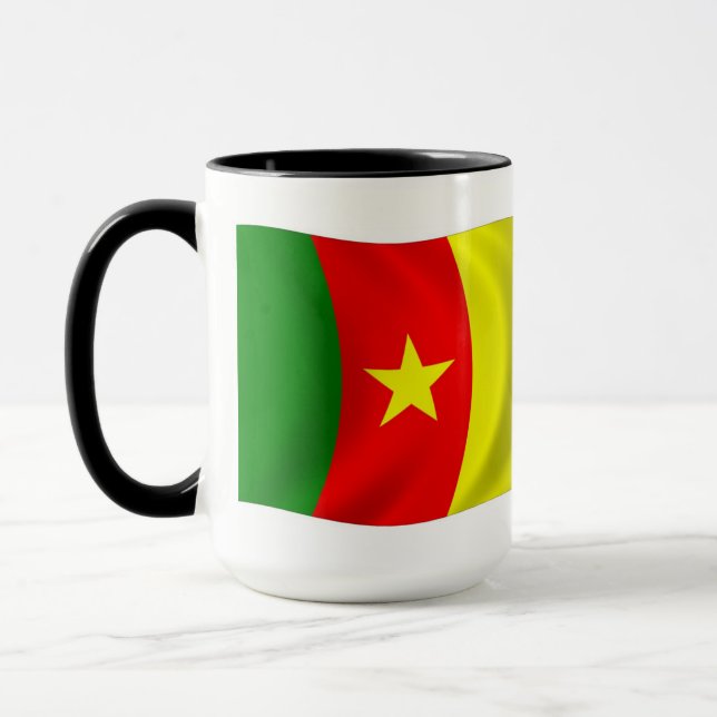 Tasse Musique du drapeau du Cameroun (Gauche)