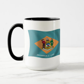 Tasse Musique du drapeau du Delaware
