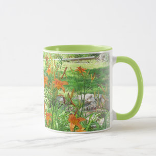 Tasse Musique du jardin de fleurs d'été