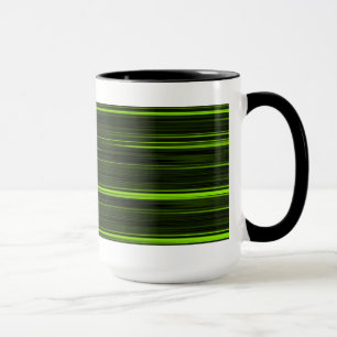 Tasse Musique rétro verte et noire