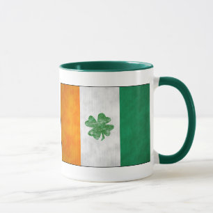 Tasse Musique Shamrock du drapeau irlandais