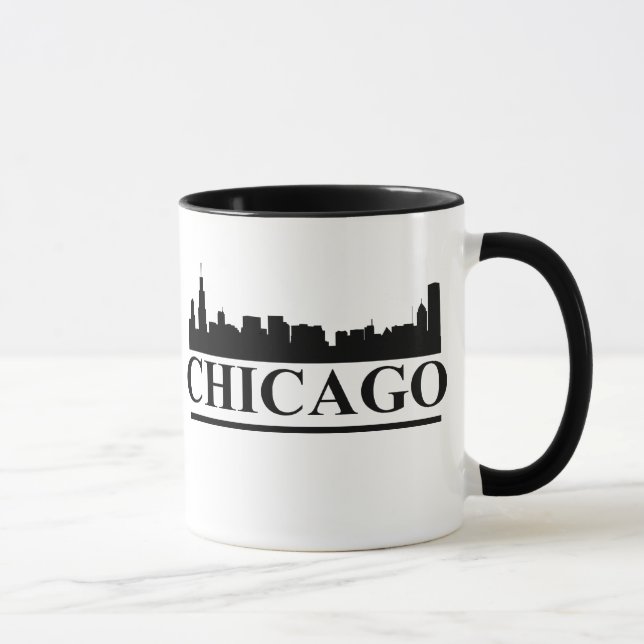 Tasse Musique Skyline de Chicago (Droite)