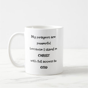 Tasse 'Mutiger Zugang zu Gott durch Gebet'