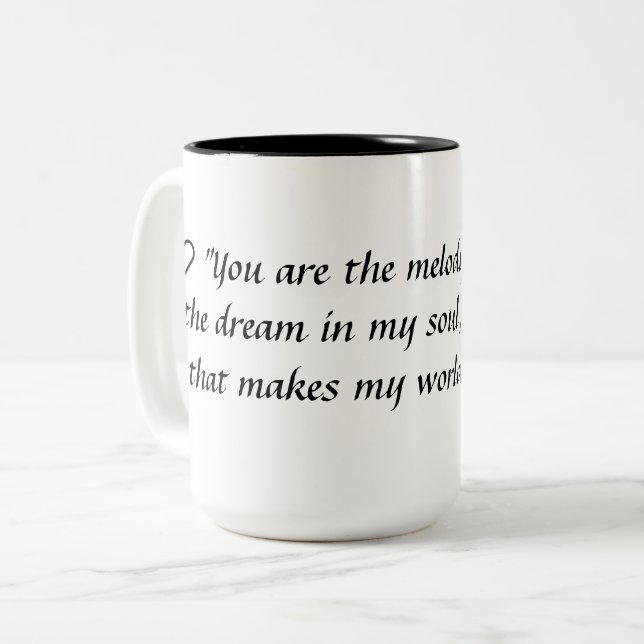 Tasse My Heart's Melodie (Vorderseite Links)