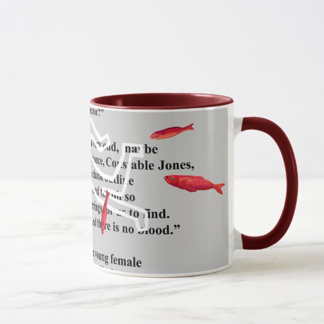 Tasse mystère du crime des harengs rouges (Droite)
