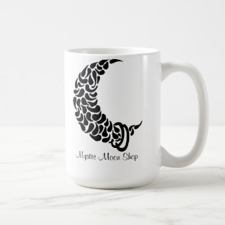 Tasse mystique de logo de magasin de lune
