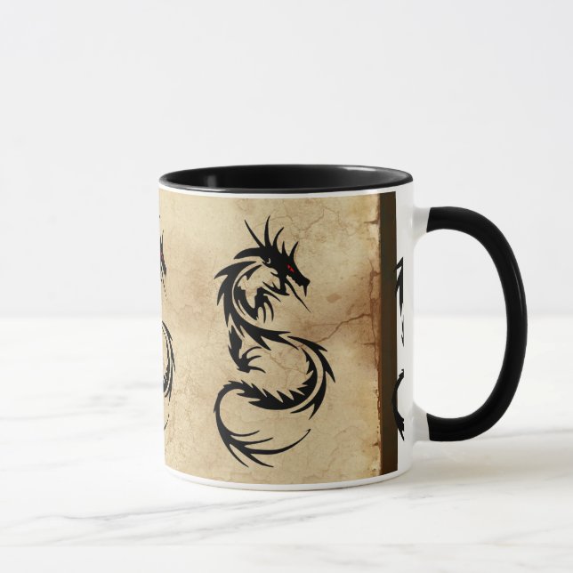 Tasse Mythique Dragon Tribal, Année du Dragon Design (Droite)