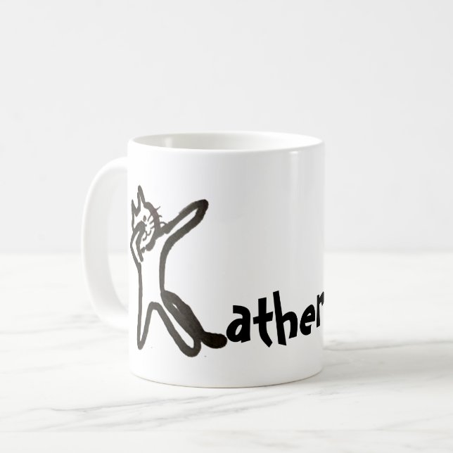 Tasse - Name mit dem Anfangsbuchstaben K (Vorderseite Links)