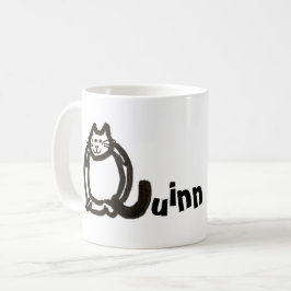 Tasse - Name mit dem Anfangsbuchstaben Q