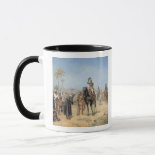 Tasse Napoléon arrivant à une oasis d'Egyptien (l'huil