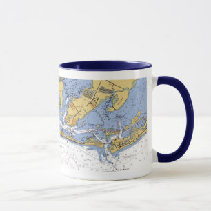 Tasse nautique de diagramme de la Floride d'île