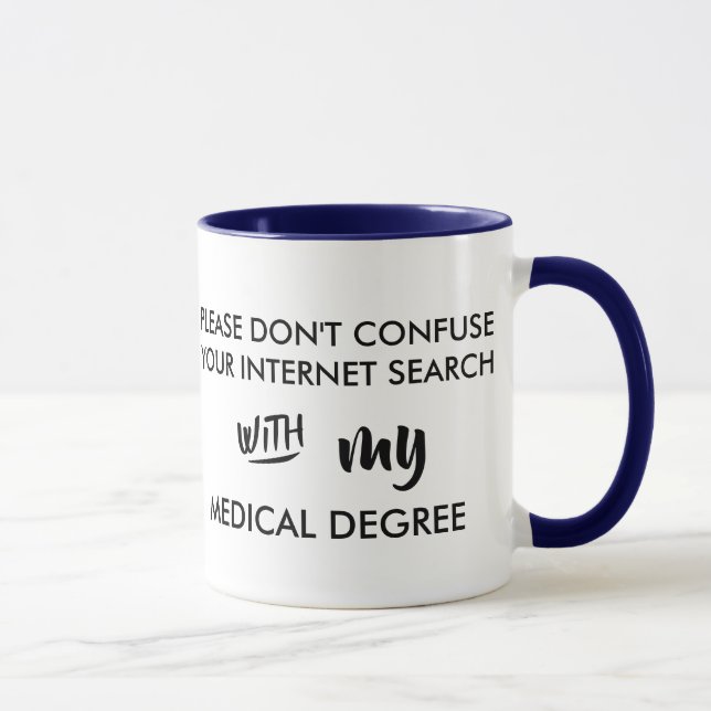 Tasse ne confondez pas votre recherche internet diplôme  (Droite)