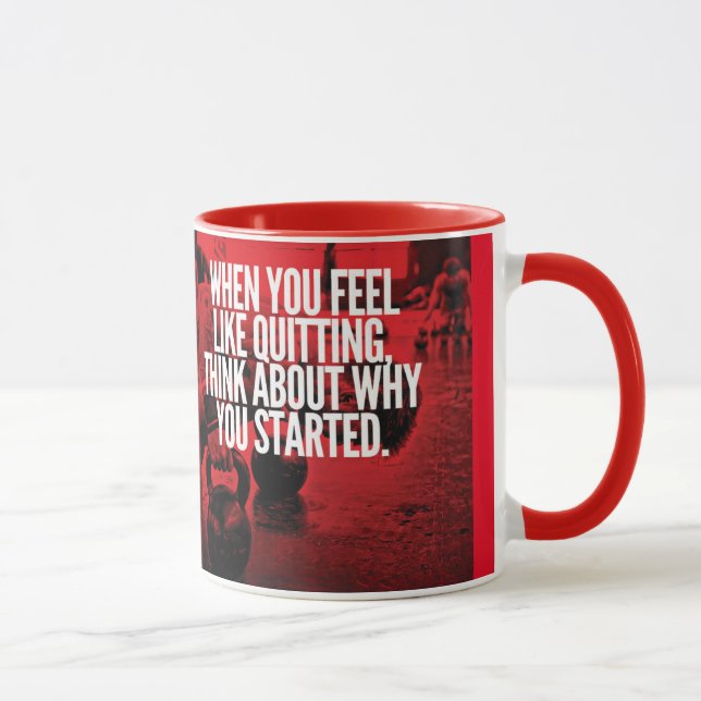 Tasse Ne quittez pas - Motivation de l'entraînement (Droite)