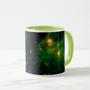 Tasse Nébuleuse de nuage de gaz vert GL490 - Photo spati