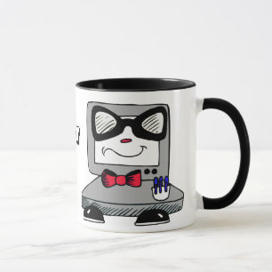 Tasse nerd de geek d'ordinateur