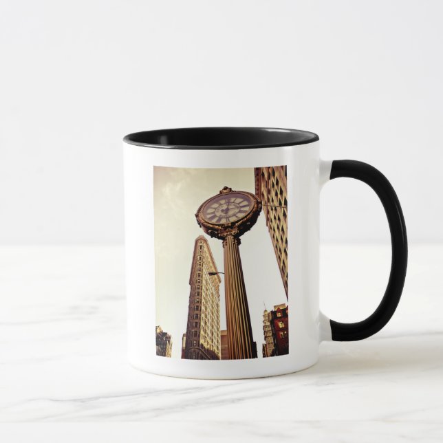 Tasse New York - bâtiment et horloge de Flatiron (Droite)