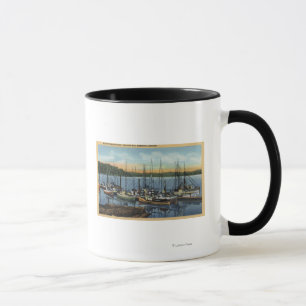 Tasse Newport, Orégon - flotte de pêche saumonée dans