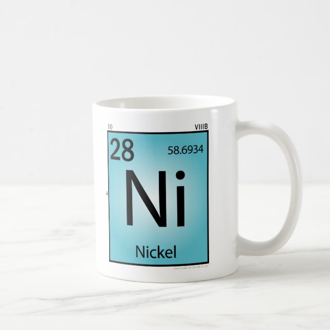 Tasse (Ni) d'élément de nickel (Droite)