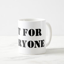 Tasse 'Nicht für jeden' | Minimalistische Zitat-Ka