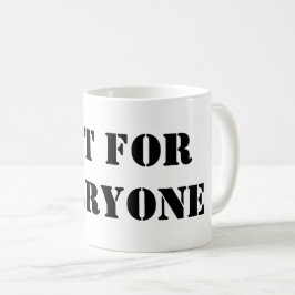 Tasse 'Nicht für jeden' | Minimalistische Zitat-Ka