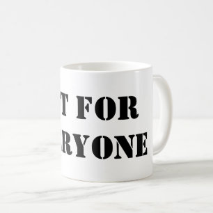Tasse 'Nicht für jeden' Minimalistische Zitat-Ka