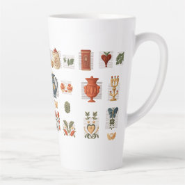 Tasse niedlich Collage Illustration