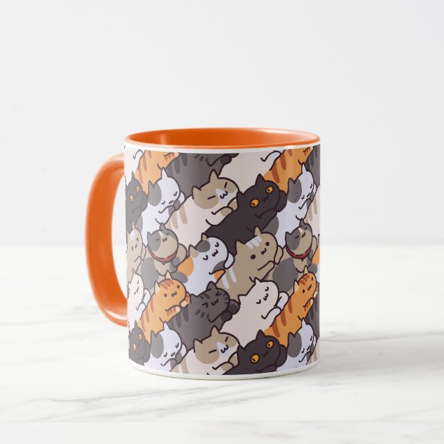 Tasse niedlich Katzen (Vorderseite Links)