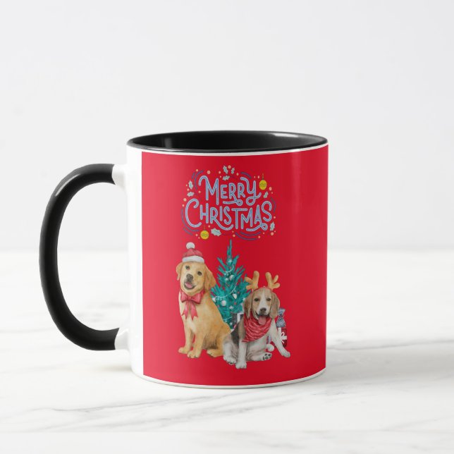 Tasse niedlicher Hunde (Links)