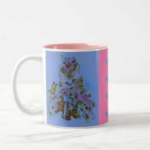 Tasse niedliches Kittendesign mit Bugs