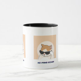Tasse 'No Paws Given' – Süße Kaffeetasse für Katze