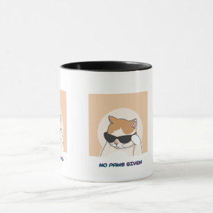 Tasse 'No Paws Given' – Süße Kaffeetasse für Katze