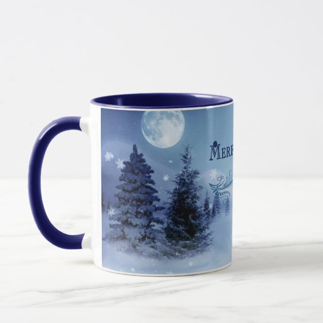 Tasse Noël bleu (Gauche)