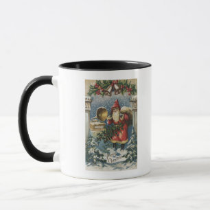 Tasse Noël GreetingSanta et tourne-disque