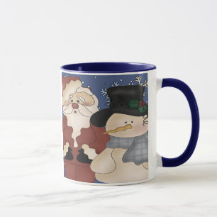 Tasse Noël Père Noël et Snowman