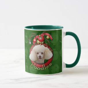 Tasse Noël - plate-forme les halls - caniches - blanc