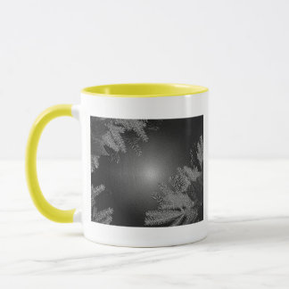 Tasse Noël Poinsettia Noir Et Gris I