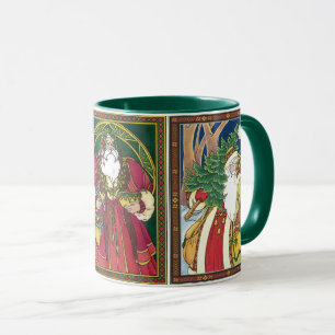 Tasse Noël Vintage, 3 Père Noël différents