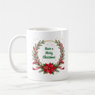 Tasse Noël Woof Woof - Texte personnalisable