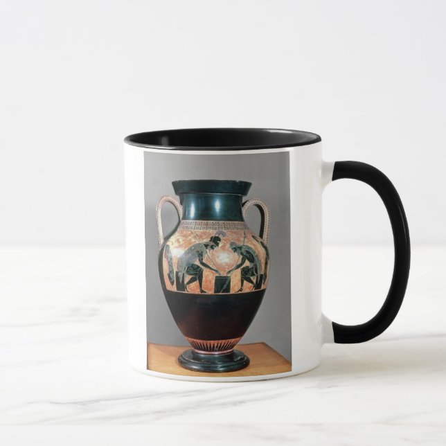 Tasse Noir-chiffre amphora dépeignant Ajax et Achille, (Droite)