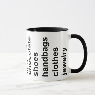 Tasse Noir de substance de fille