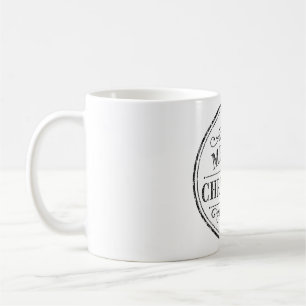 tasse noir et blanc de noël vintage