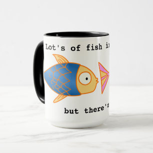 Tasse Noir fait sur commande sonnerie ZAZZ_IT de poisson
