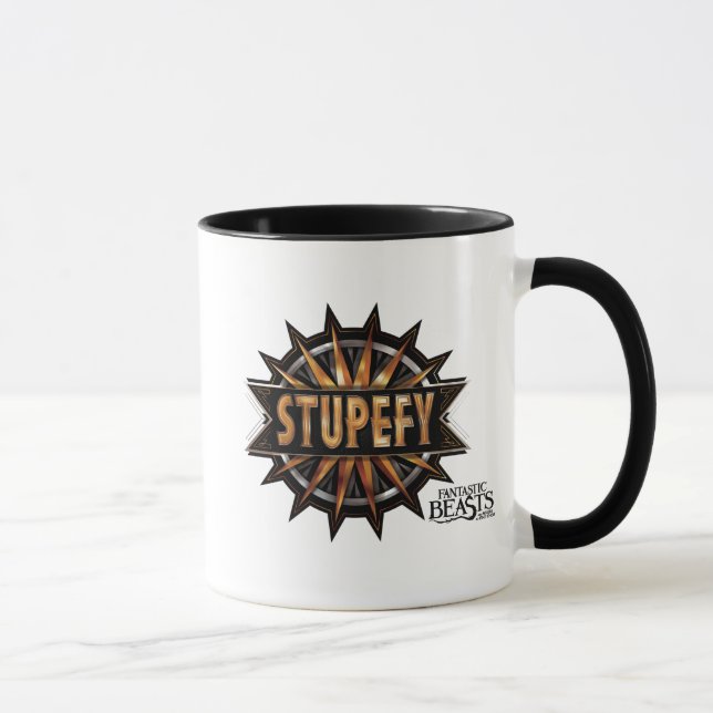 Tasse Noir & Or Stupefy Spell Graphisme (Droite)