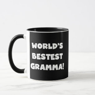 Tasse Noir ou blanc du Meilleur-est Gramma du monde