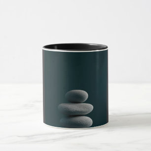 Tasse noire d'art abstrait moderne en ligne Co m